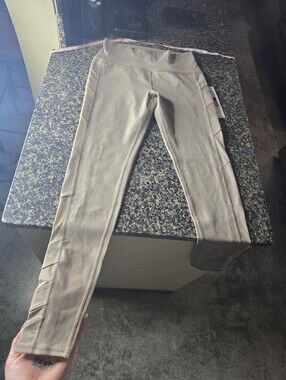Alo Yoga Mesh Block Hight-waist Leggings Gravel Size L